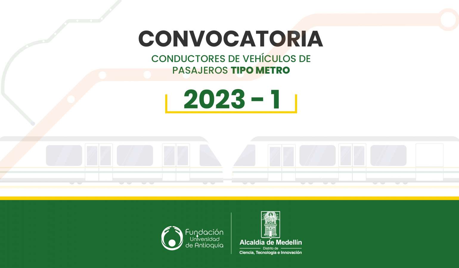 Postúlate a la convocatoria para conductores de vehículos de pasajeros tipo Metro