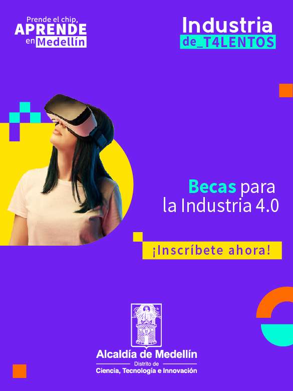 Postúlate a una de las becas para realizar diferentes cursos sobre la Industria 4.0